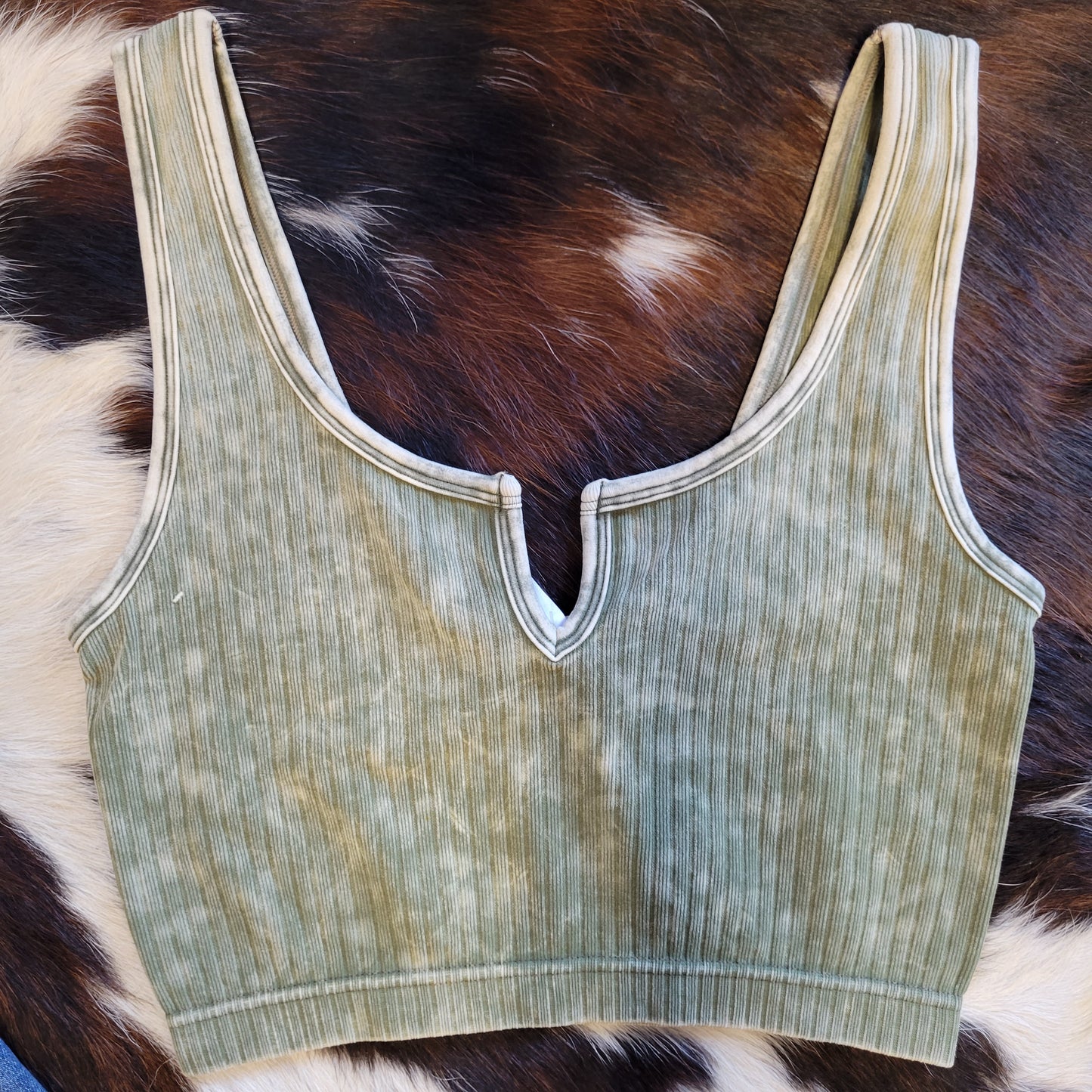 Fiona Cropped Tank [olive]