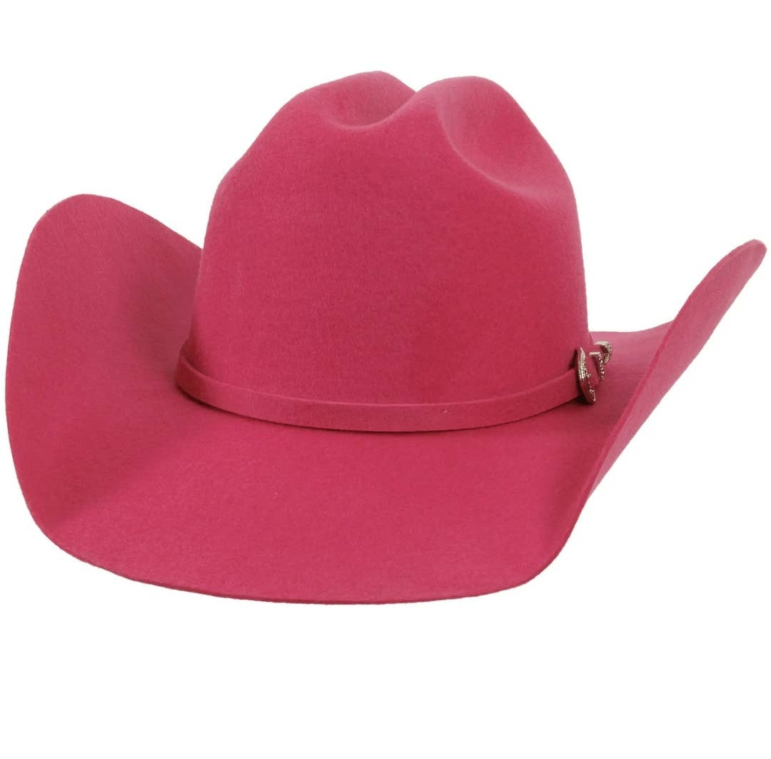 Cattleman Felt Hat [bright pink]