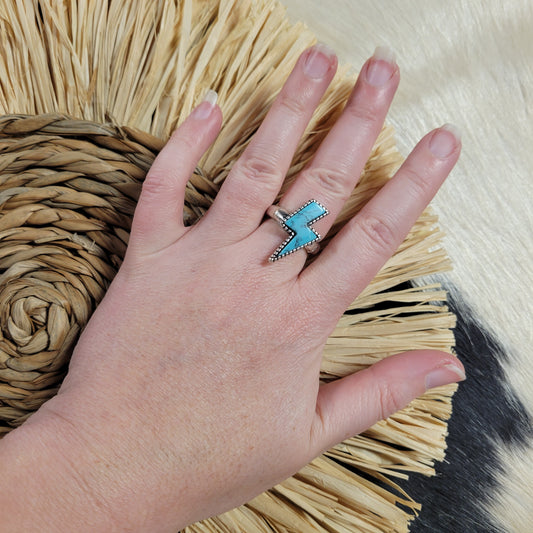 Thunderbolt Ring [turquoise]