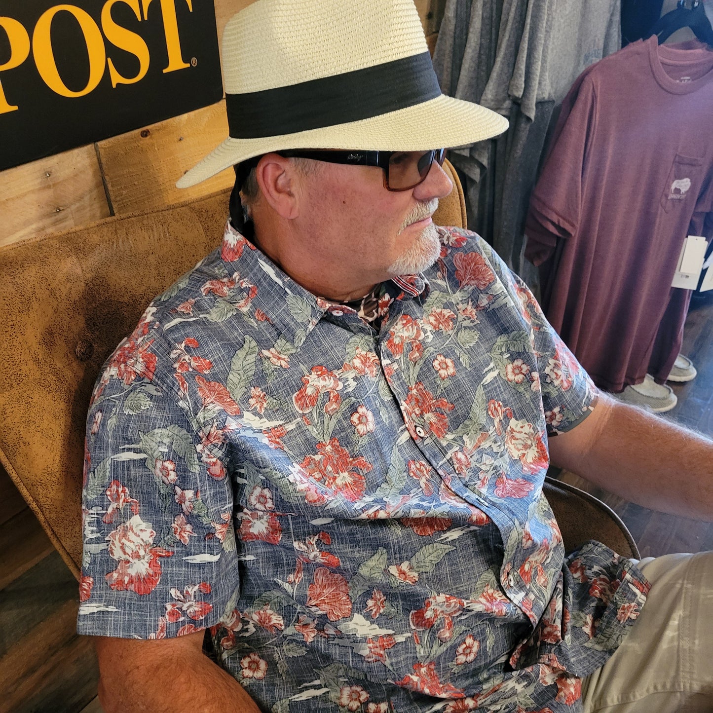 Après-midi - Chapeau de paille Fedora pour hommes