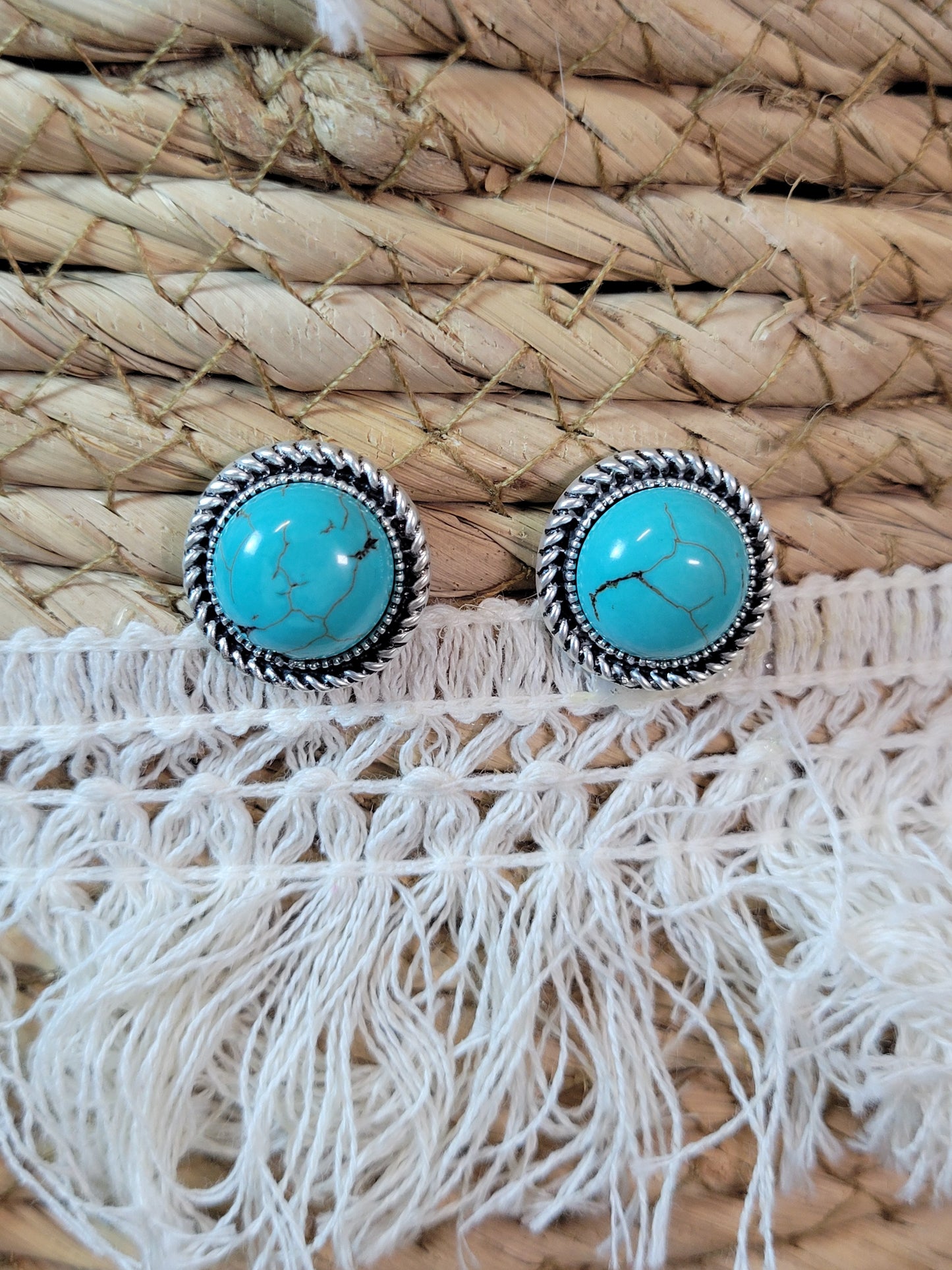 Boucle d'oreille Dalton [turquoise]