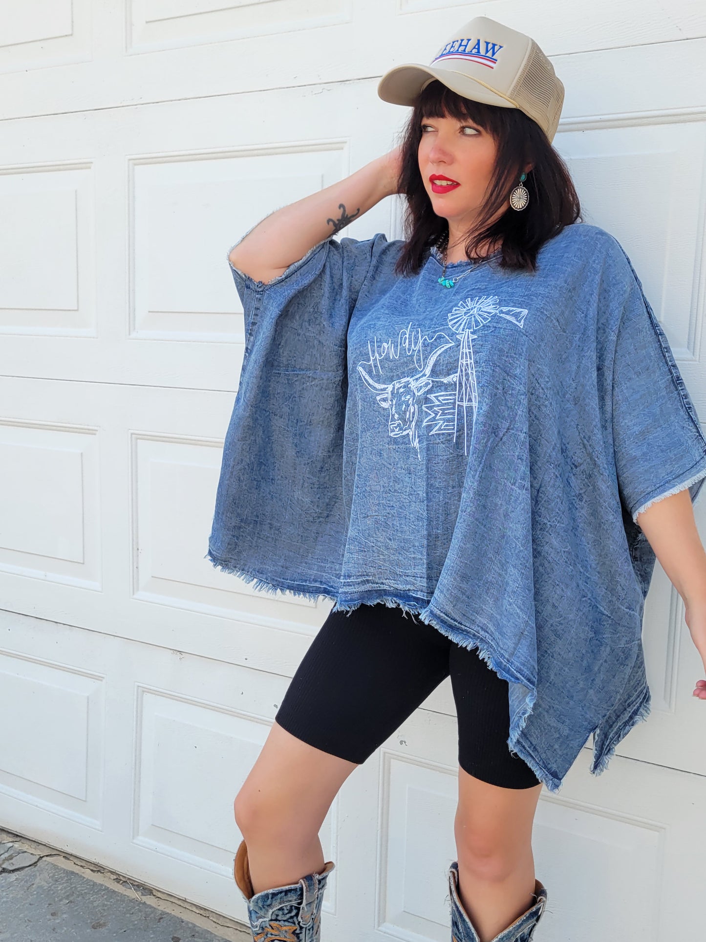 Texas Nights Poncho Top