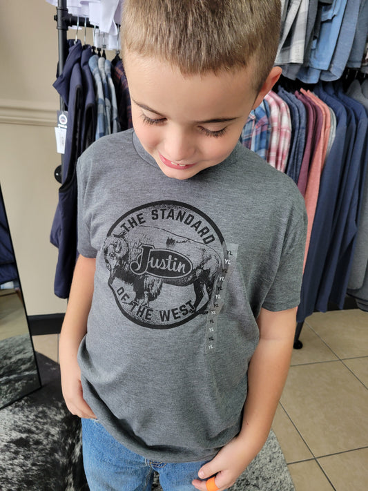 Justin Youth Bison Tee