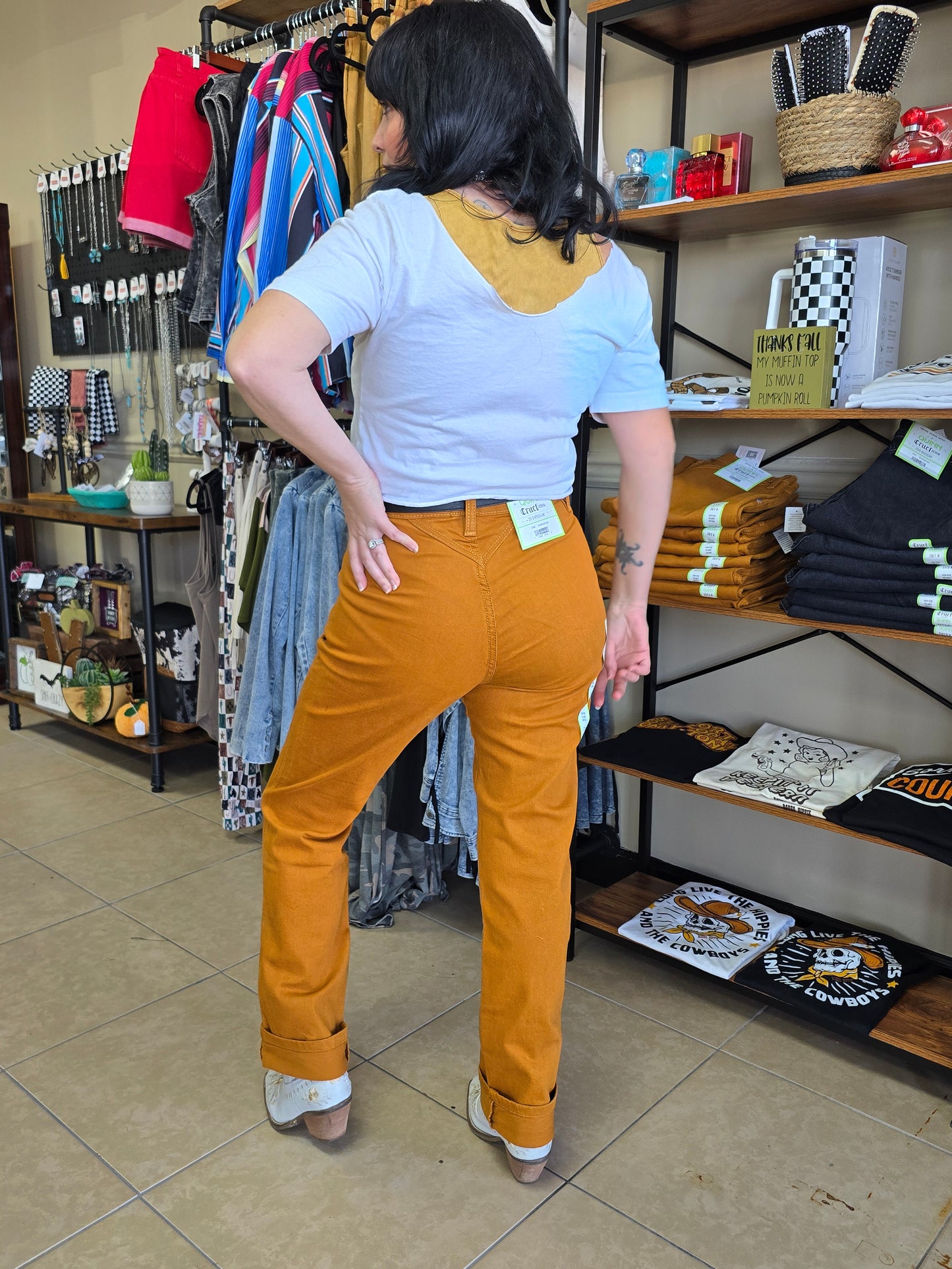 Quinn Bareback Jean [rusty gold]