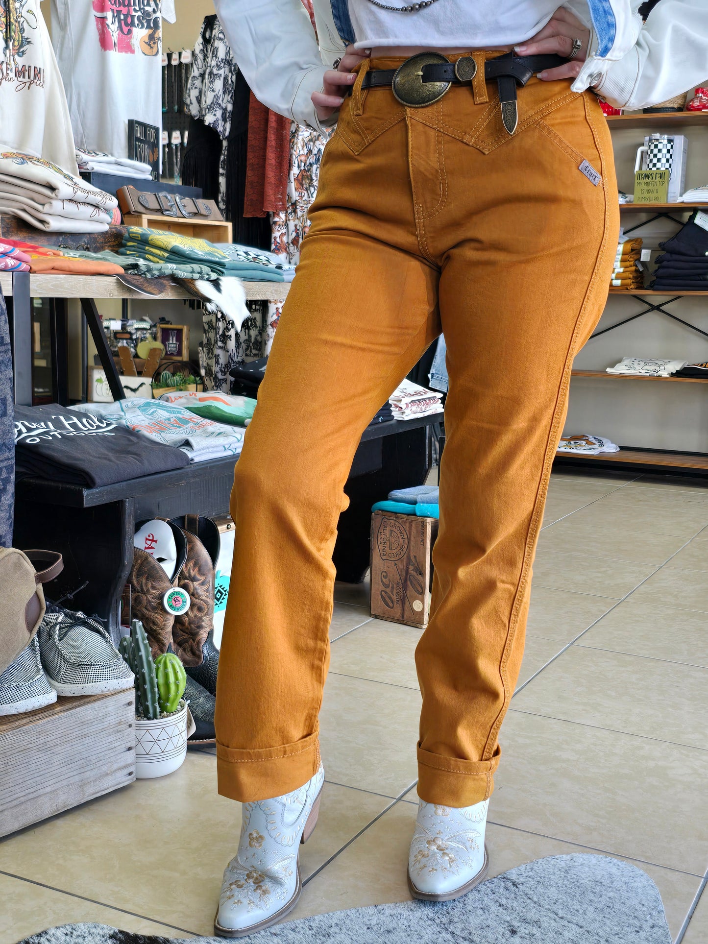 Quinn Bareback Jean [rusty gold]