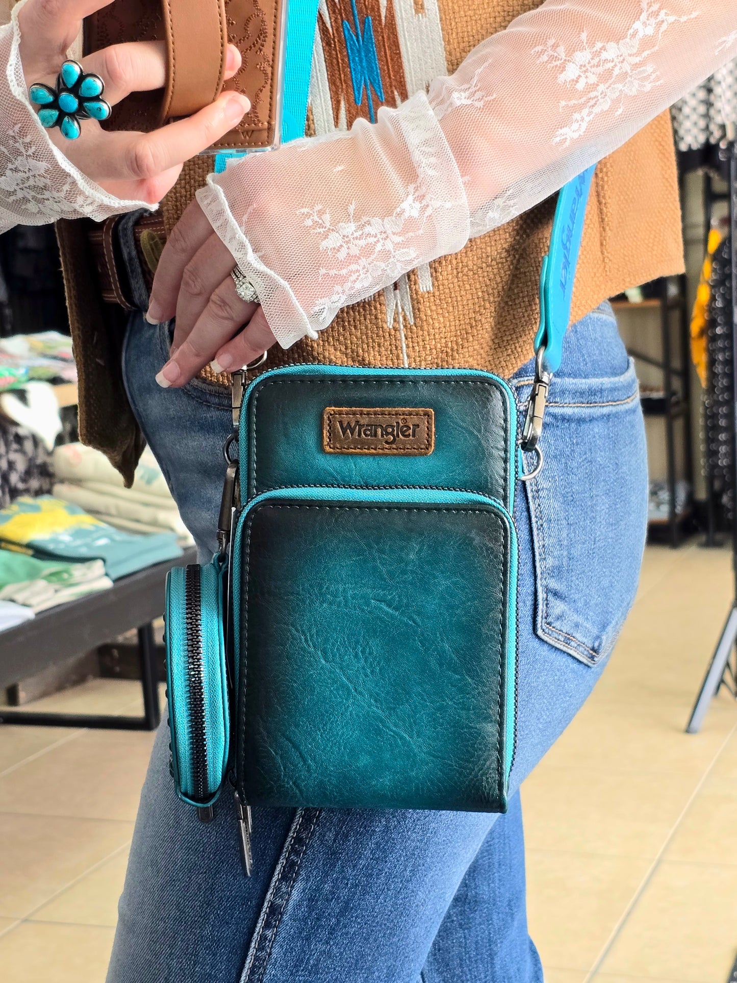 Wyatt Wrangler Crossbody [turquoise]