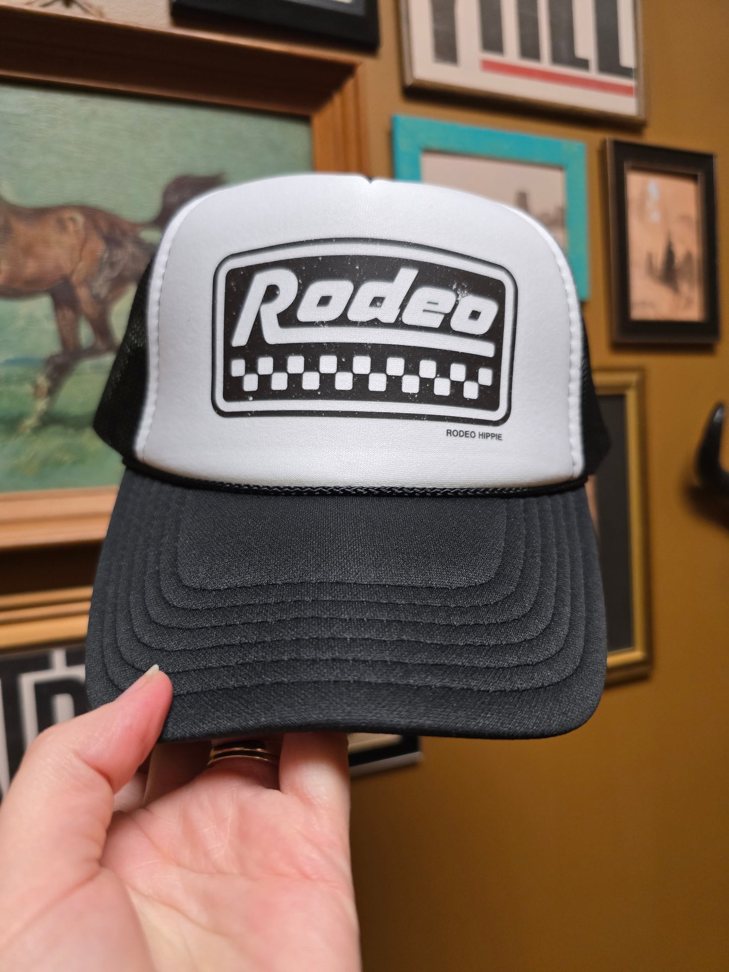 Checkered Rodeo Hat