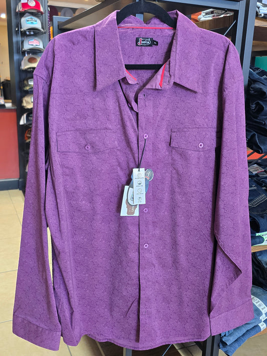 Justin Tech Shirt [plum]