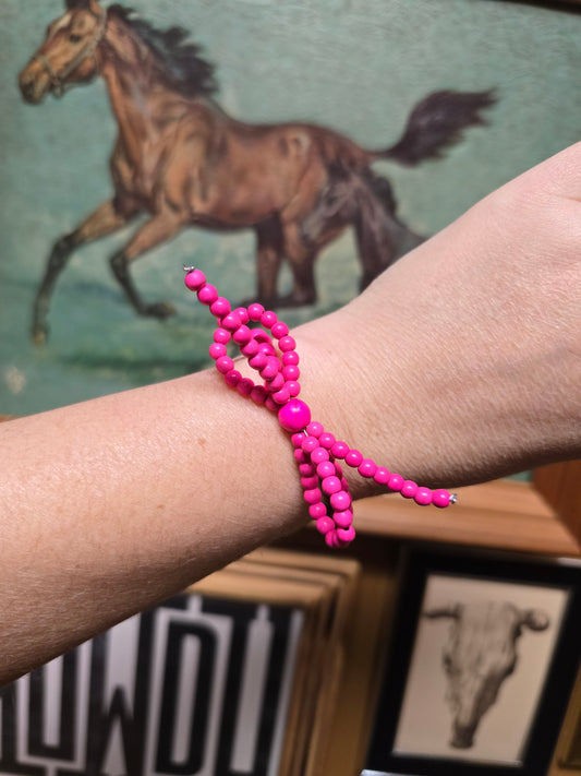 Coquette Ribbon Bracelet [pink]