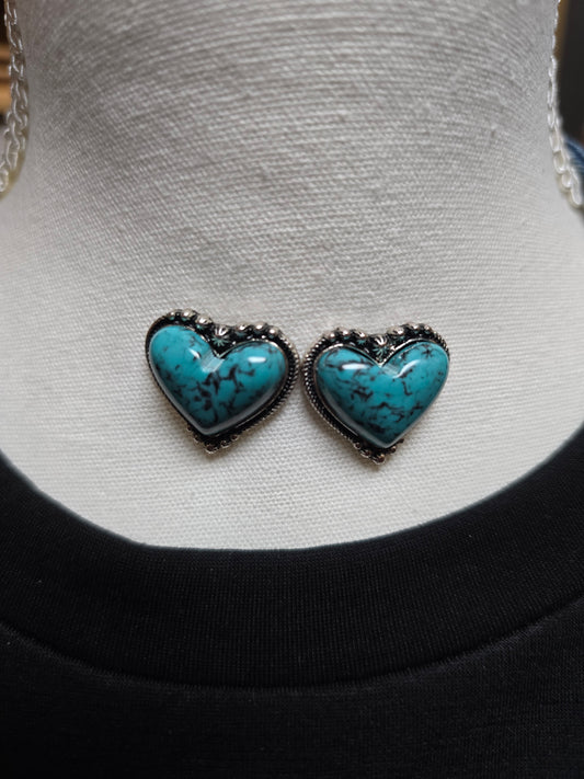 Heartbreak Earrings [turquoise]