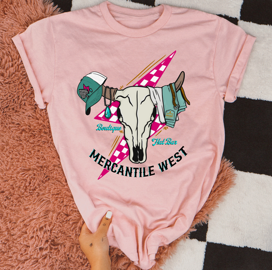 Mercantile West Bolt Tee [light pink]