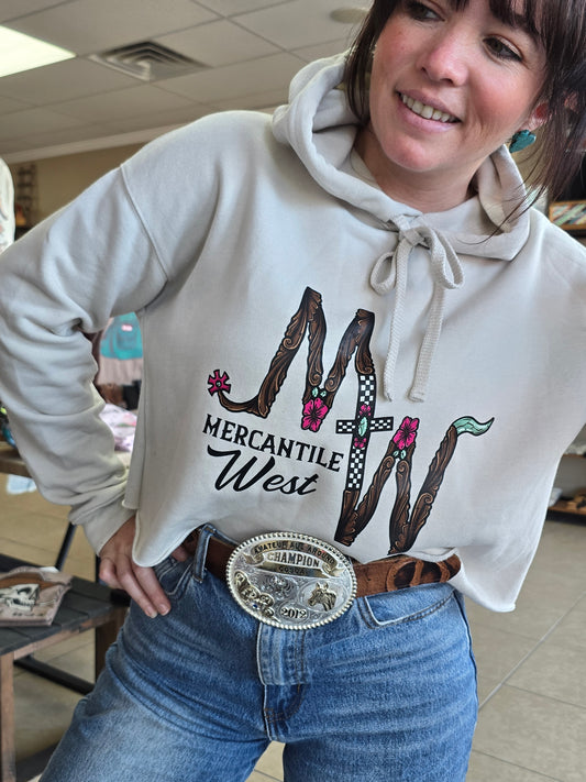 MW Brand Crop Hoodie