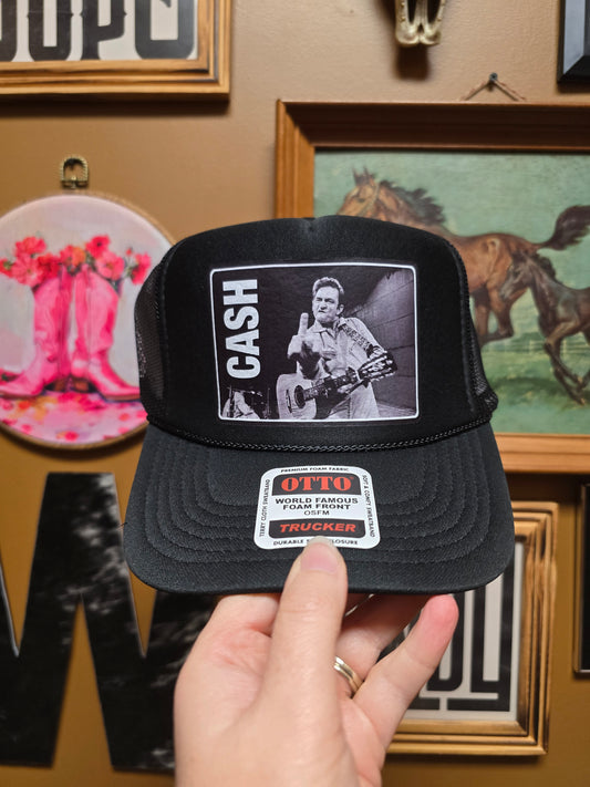 Johnny Cash Trucker Hat