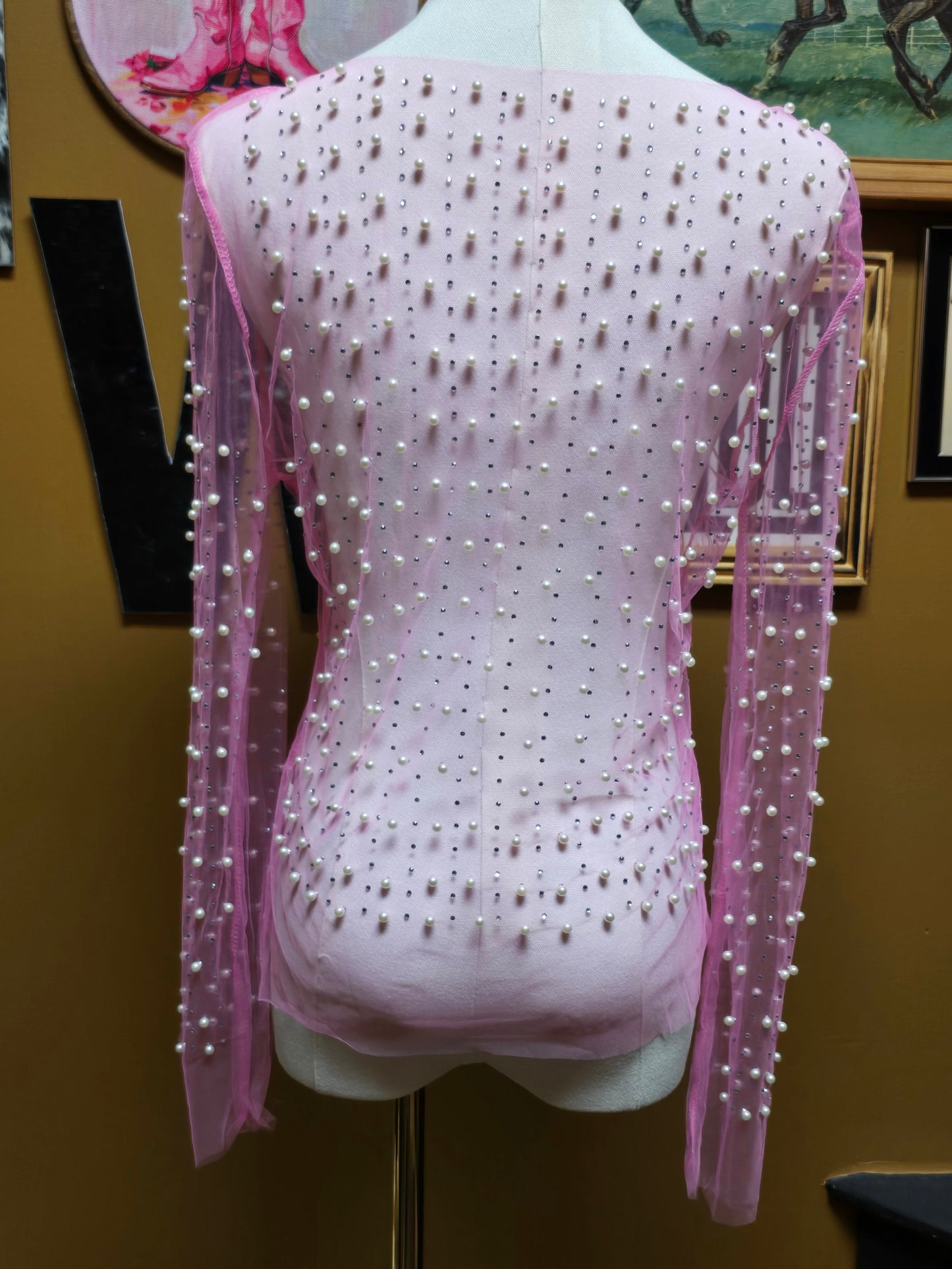 Oh Pearl Mesh Top [pink]