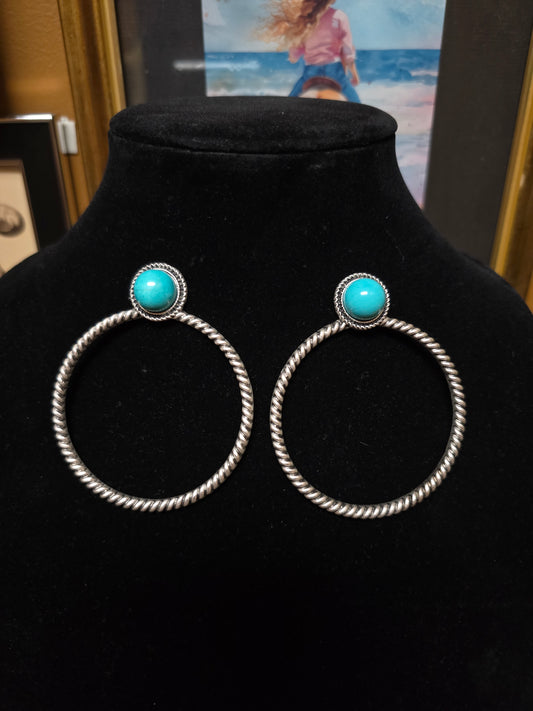 Dalton Hoop Earring [turquoise]