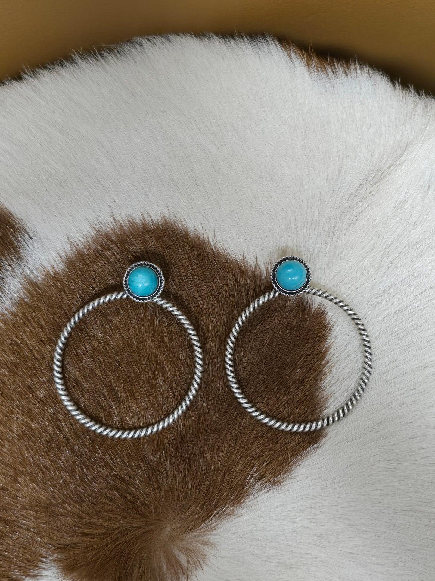 Dalton Hoop Earring [turquoise]