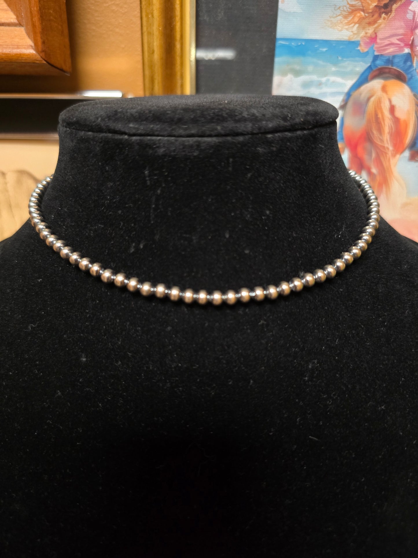 Denton 4mm Pearl Necklace [14"]