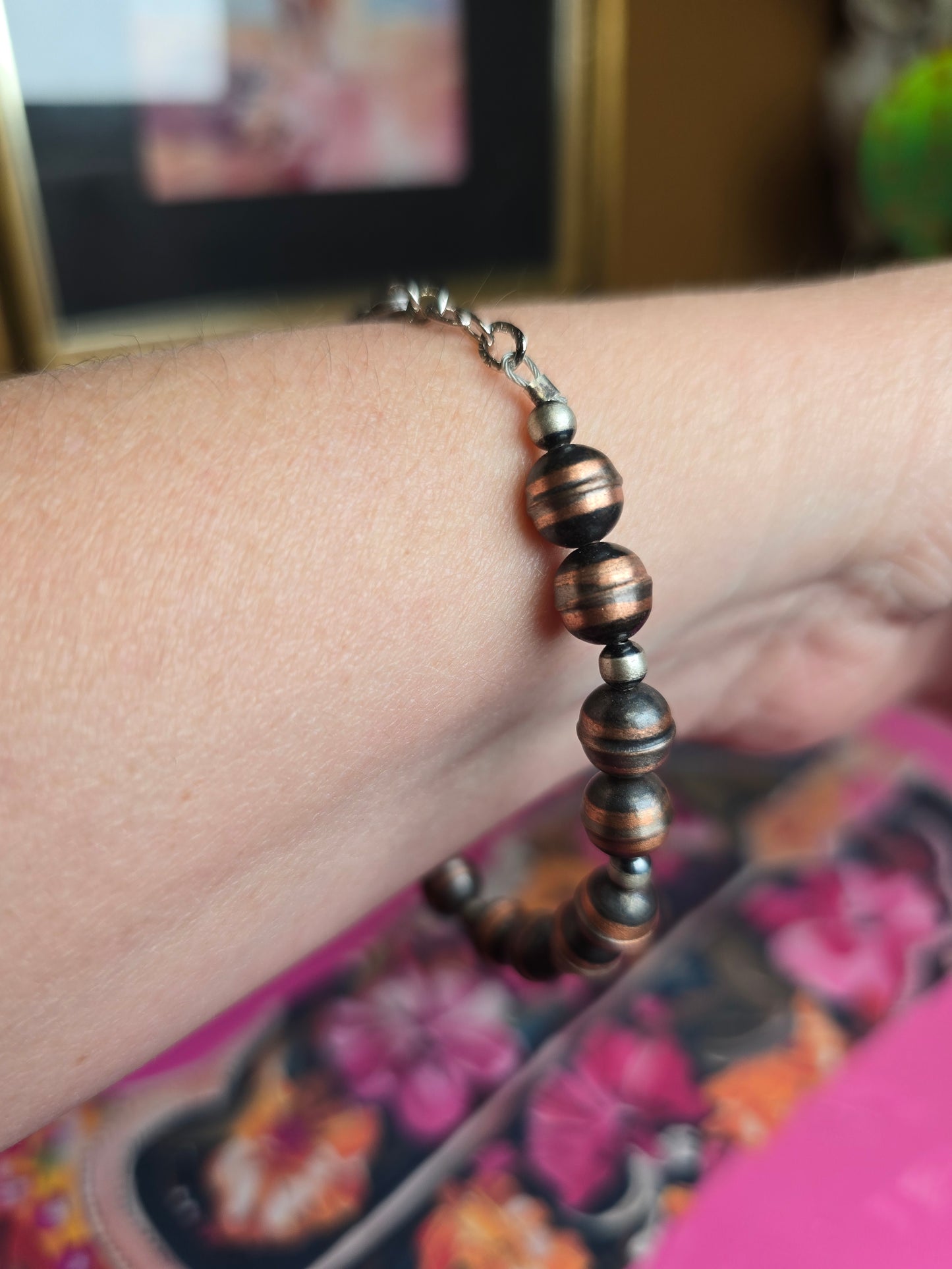 Denison Copper Pearl Bracelet