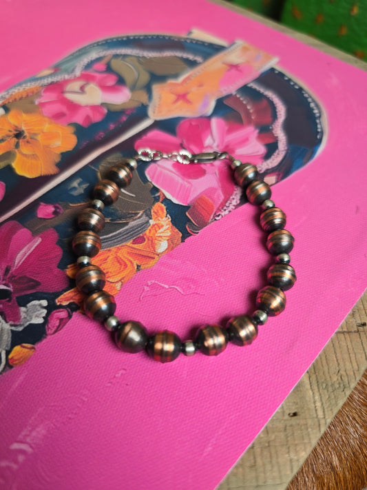 Denison Copper Pearl Bracelet