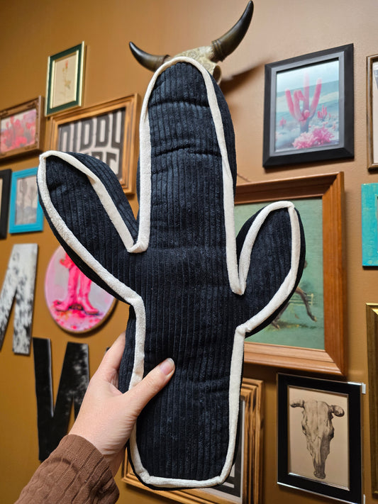 Kick A Cactus Pillow [black]