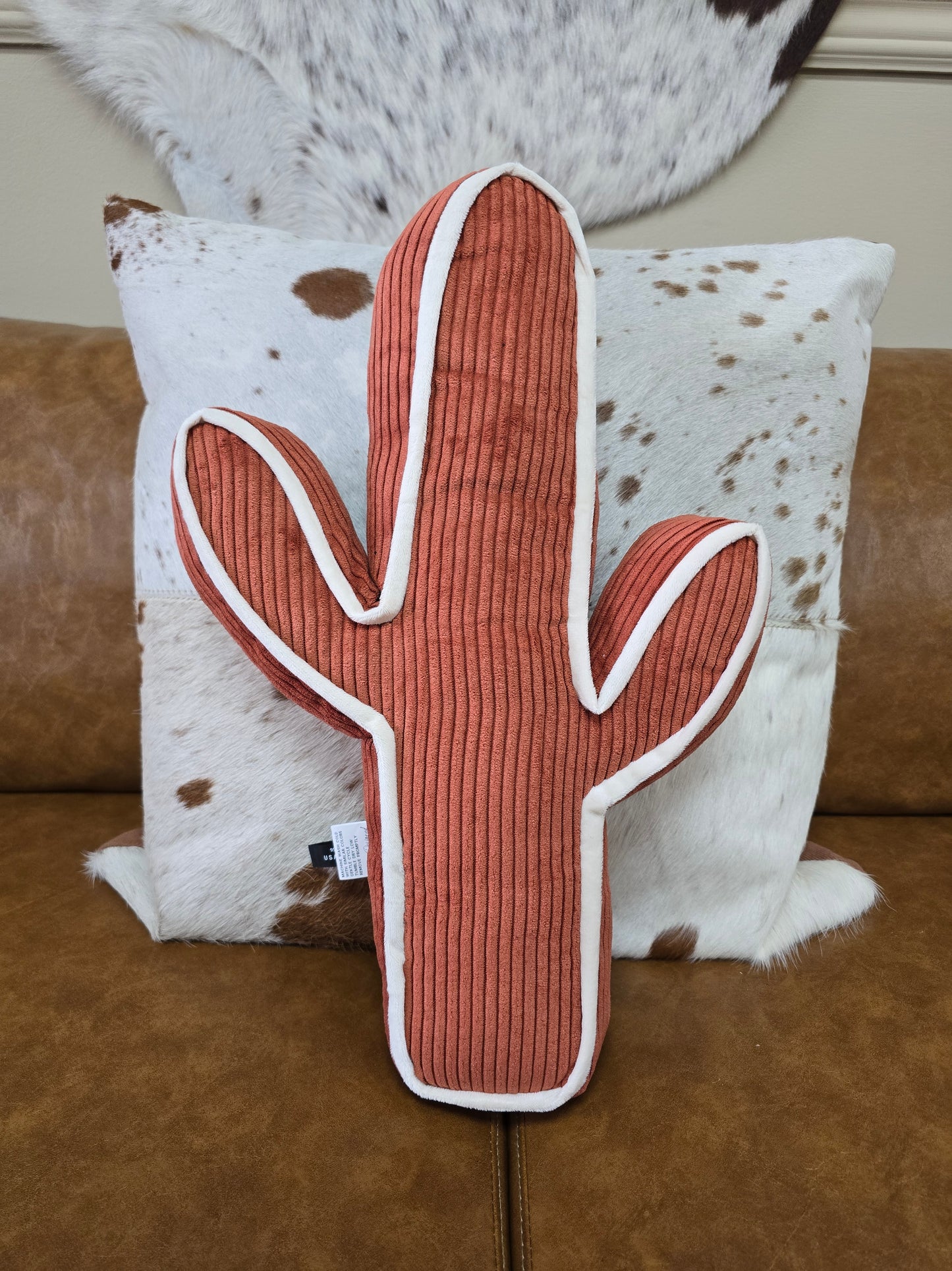 Kick A Cactus Pillow [rust]