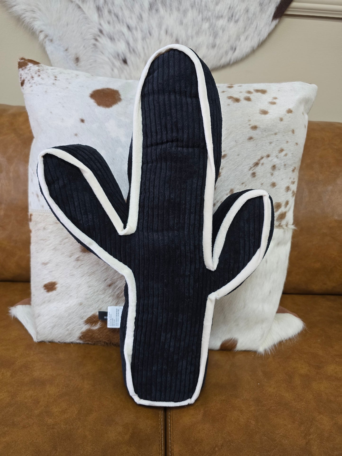 Kick A Cactus Pillow [black]