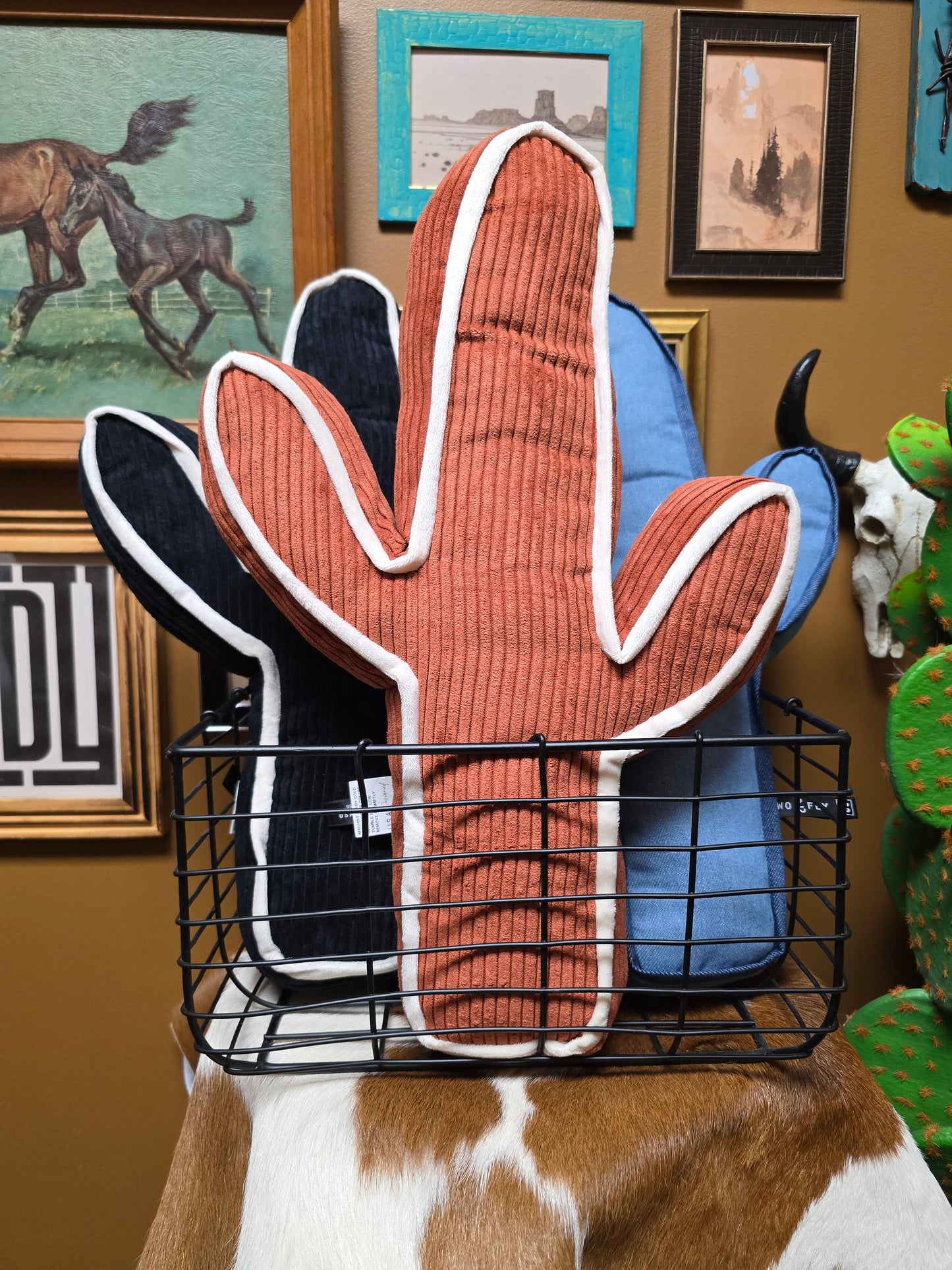 Kick A Cactus Pillow [rust]