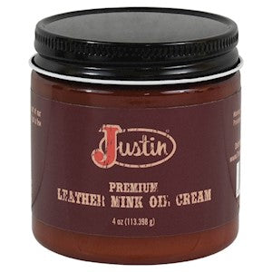 Crème pour cuir à l'huile de vison Justin