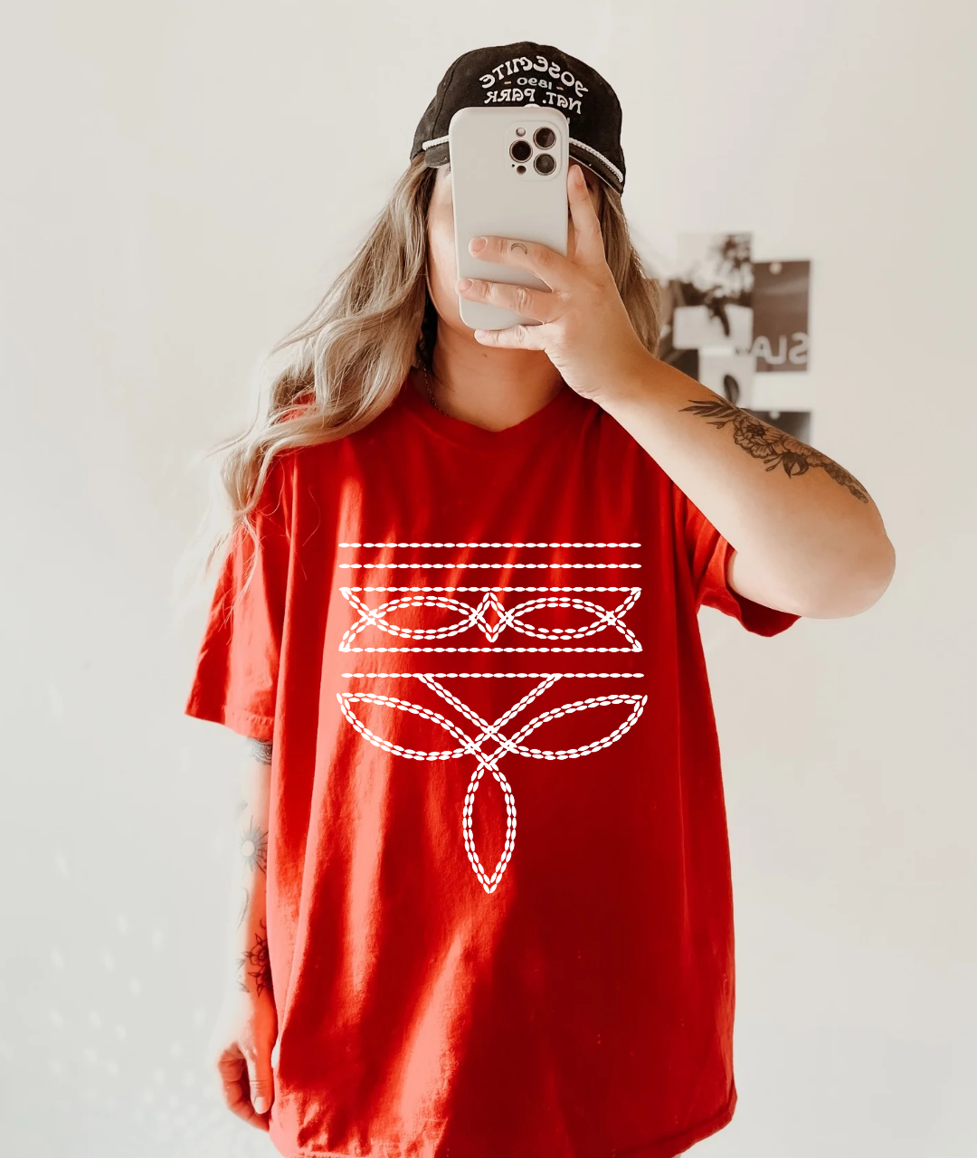 Boot Stitch Tee [red]