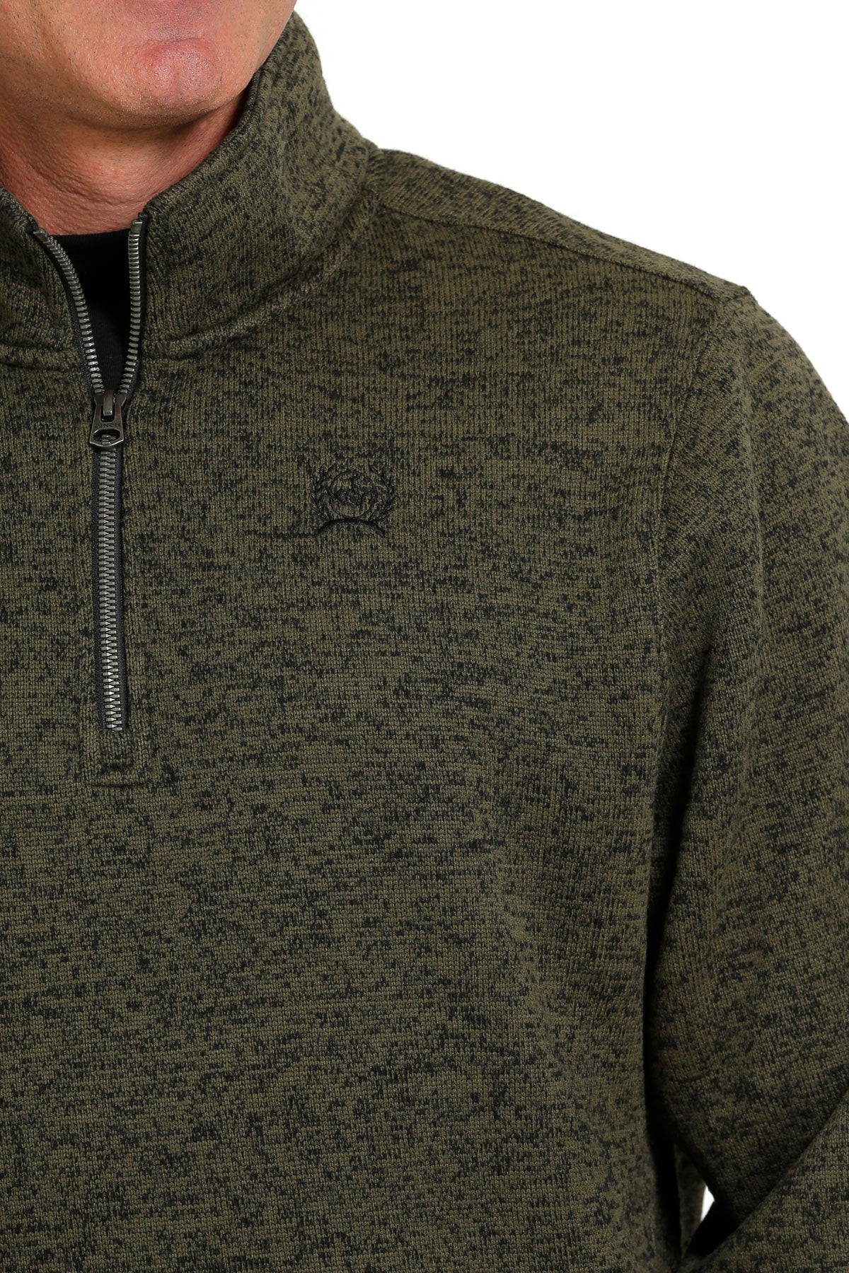 Cinch 1/4 Zip Sweater [olive]