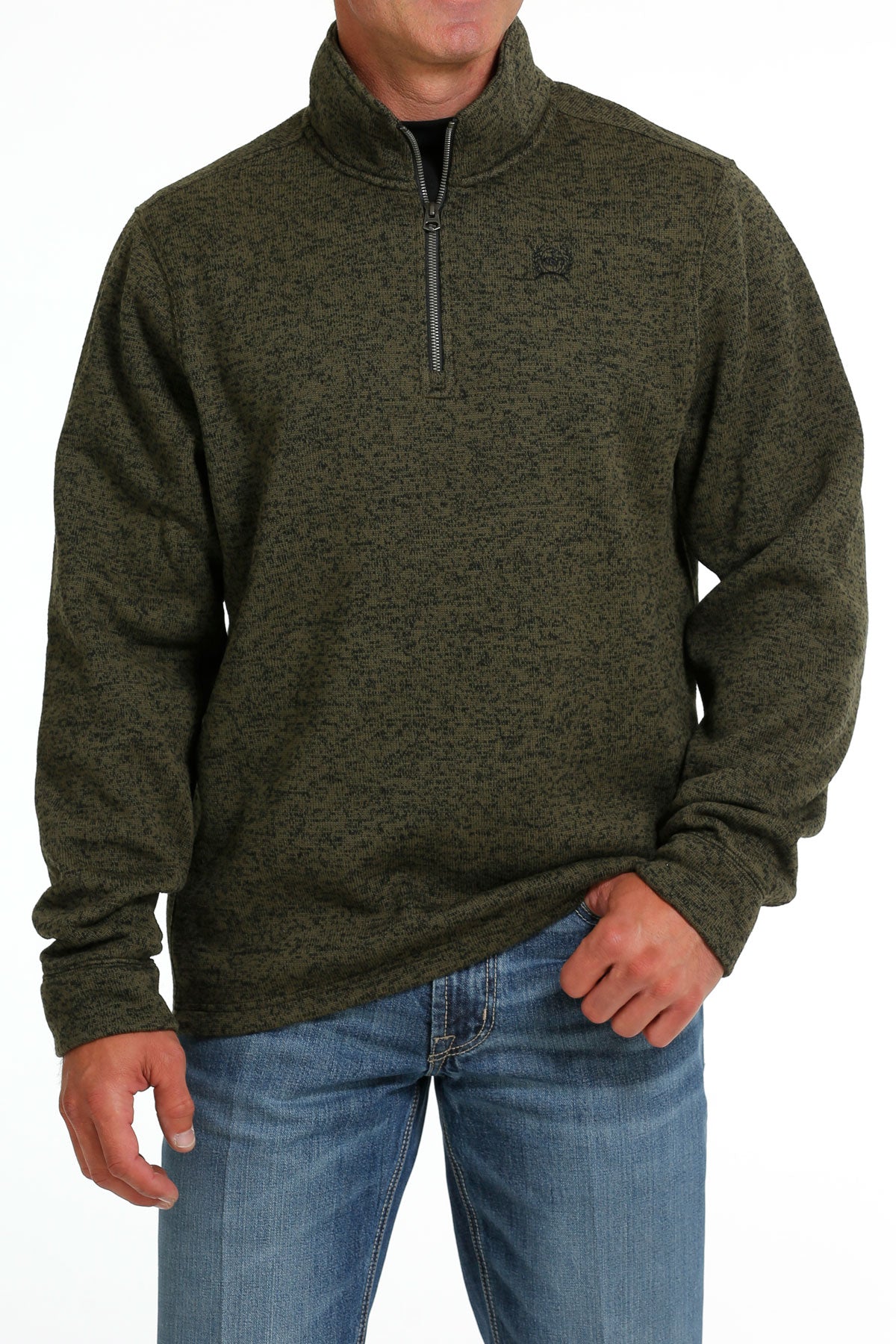 Cinch 1/4 Zip Sweater [olive]