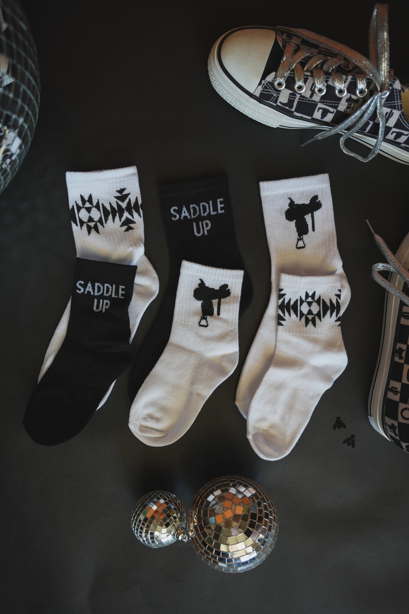 Sock Em Silly Sock Set [saddle mono]