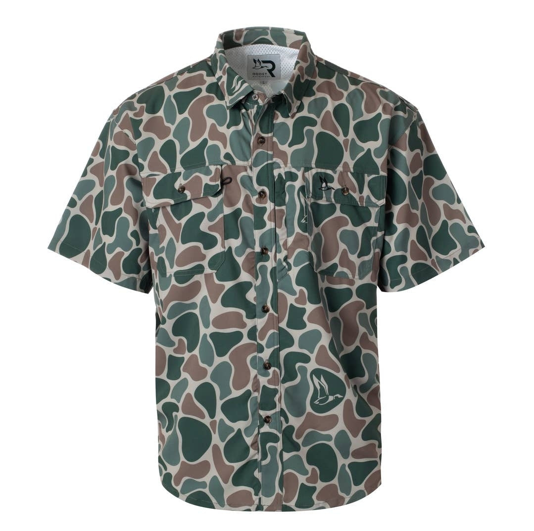 Roost Camo Button Down