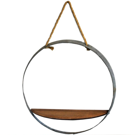 Barrel Hoop Shelf