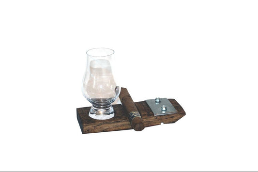 Coaster with Cigar Holder