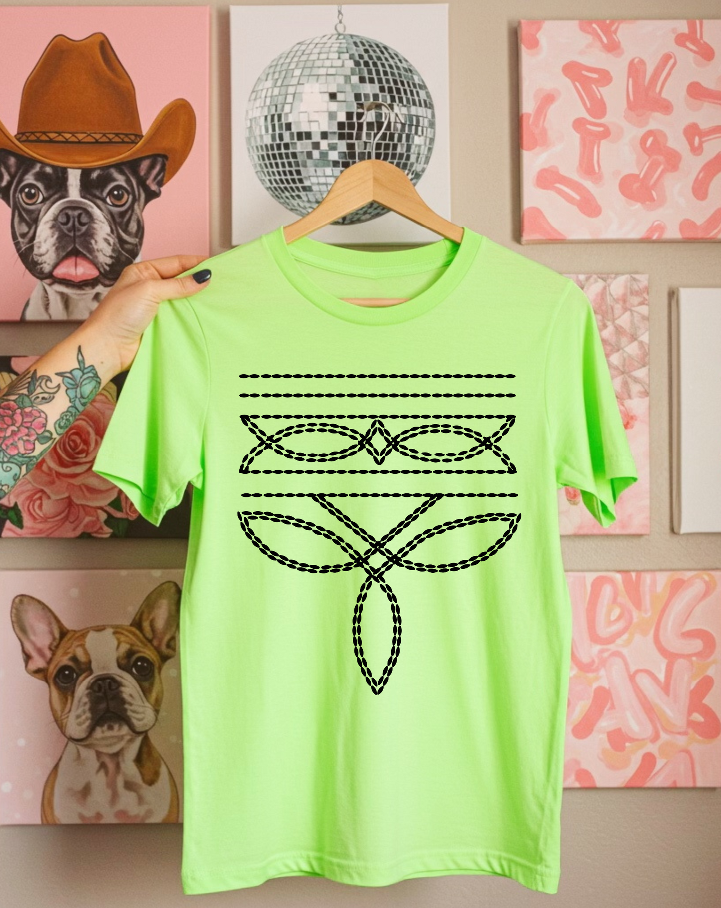 Boot Stitch Tee [lime green]