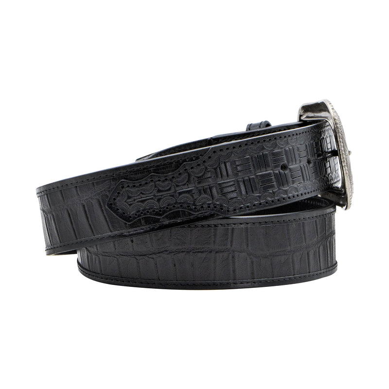 Ceinture à imprimé alligator