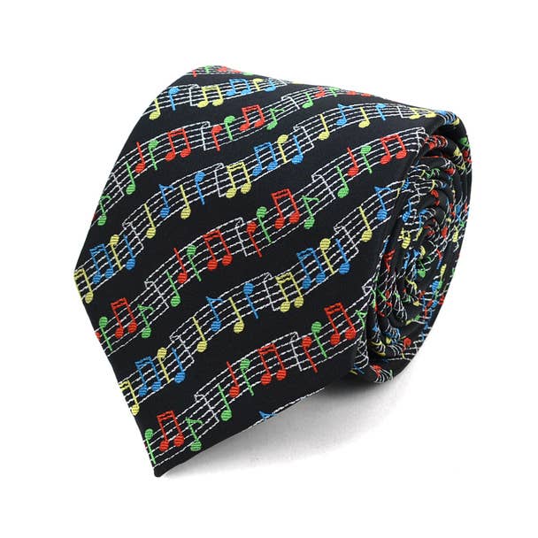 Music Note Novelty Tie