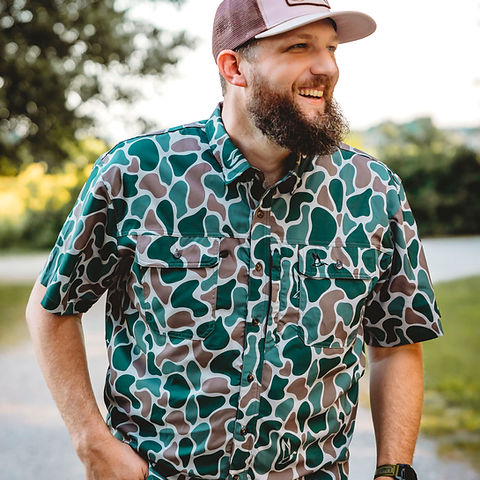 Roost Camo Button Down