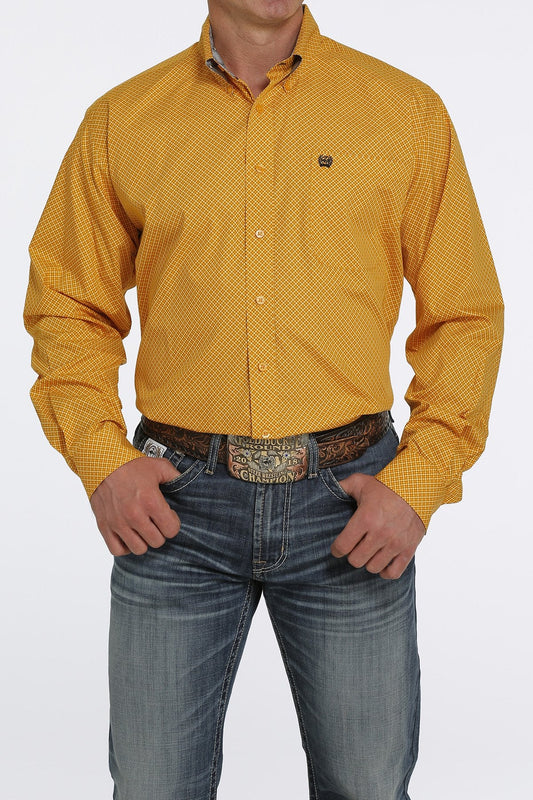 Cinch Geo Button Down [gold]