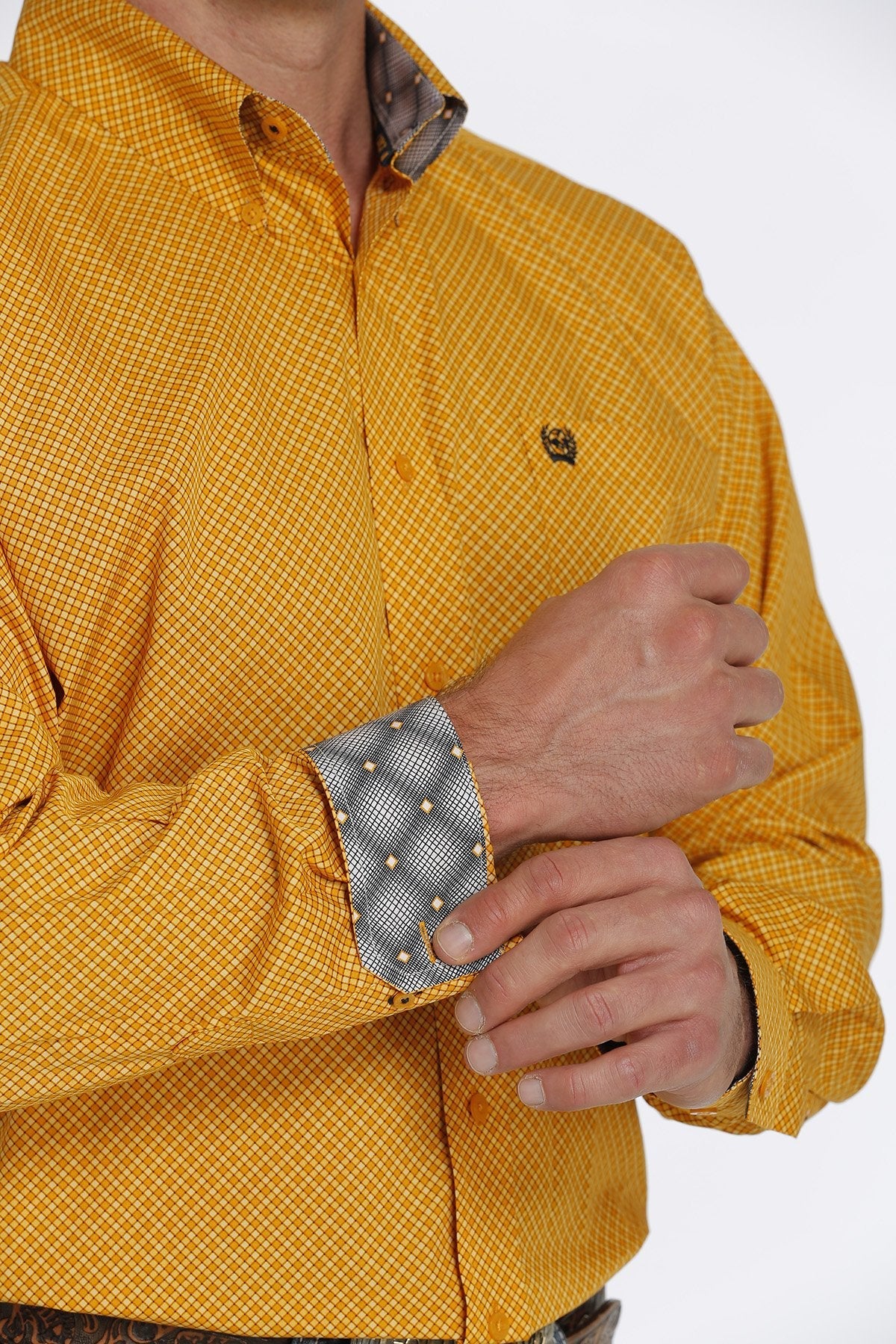 Cinch Geo Button Down [gold]