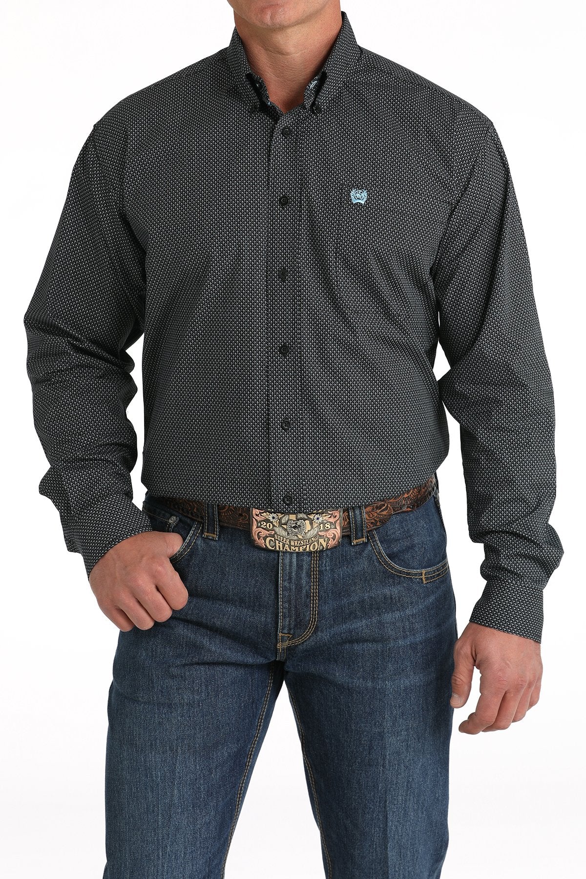 Cinch LS Button Down [blueblack]