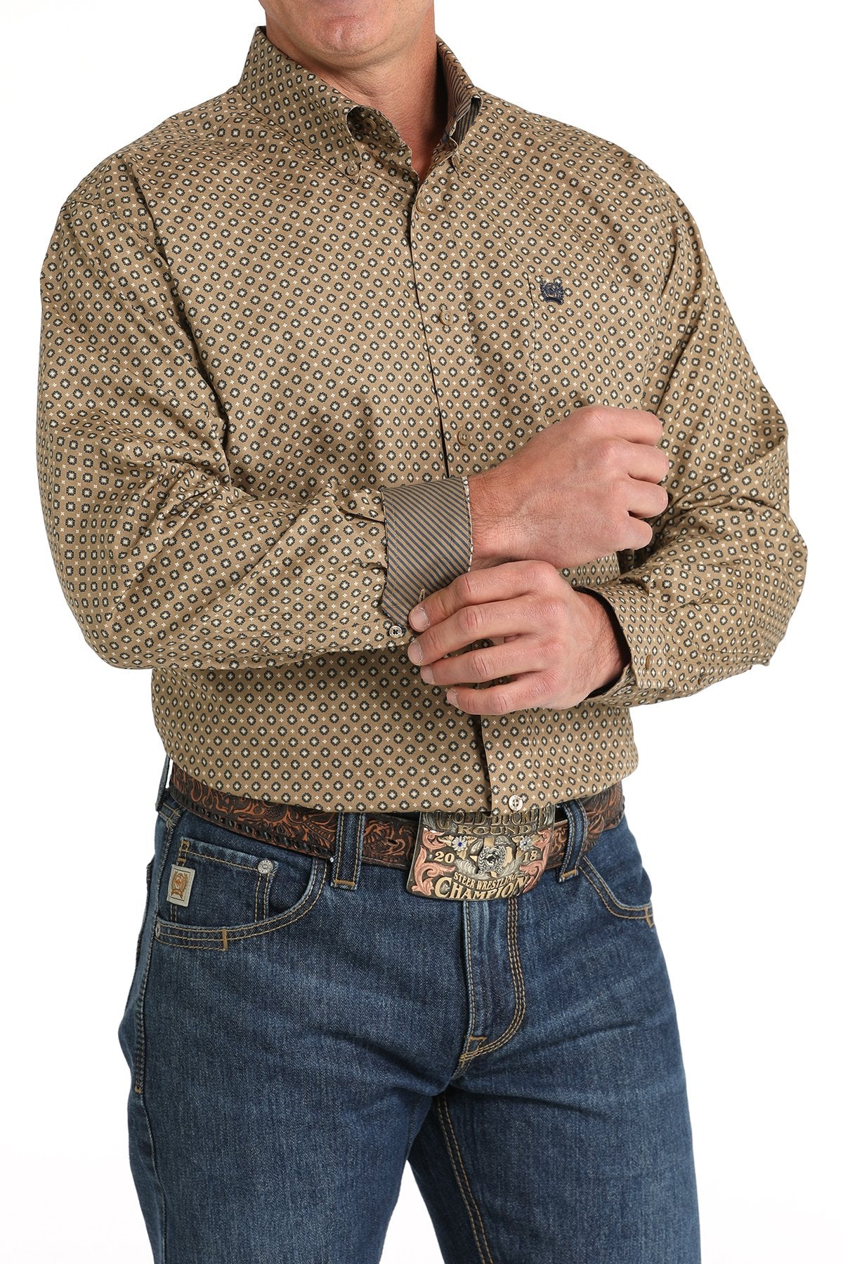 Cinch LS Button Down [khaki]