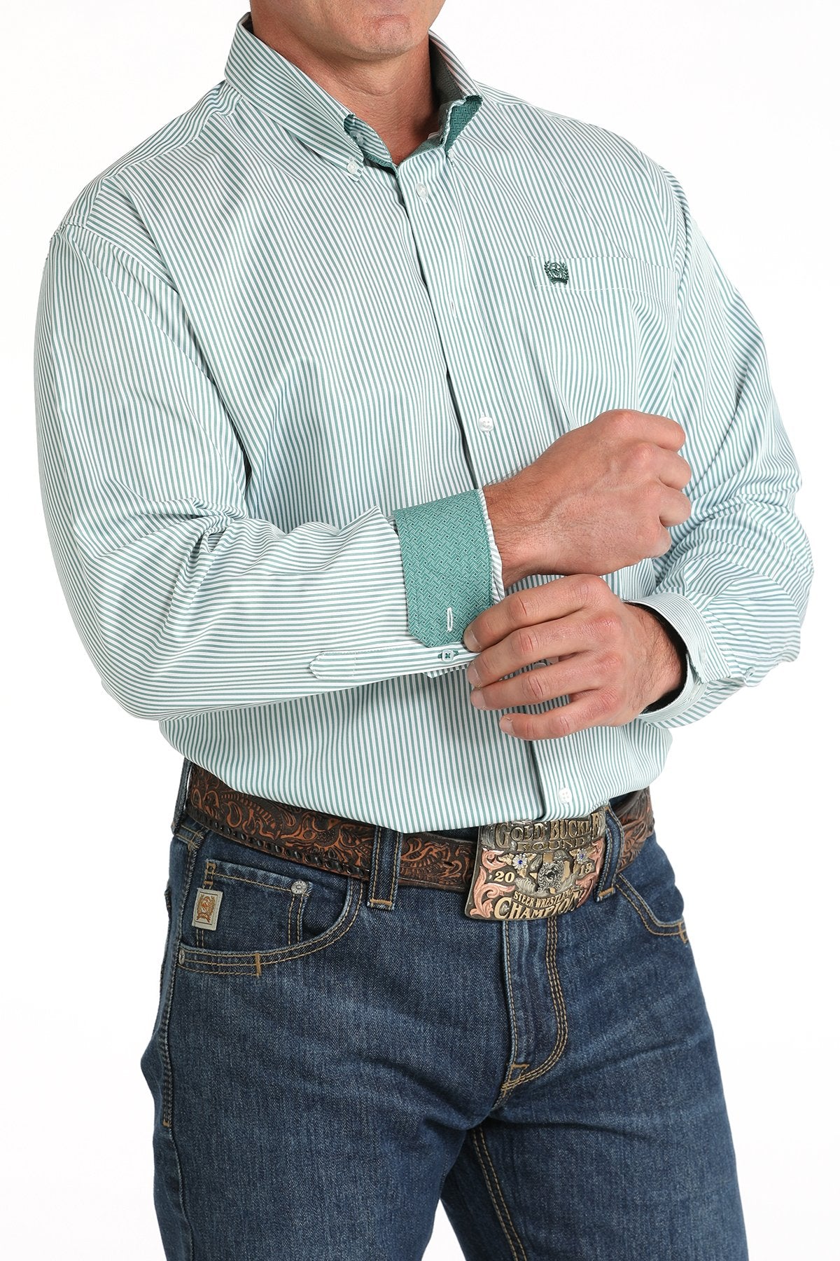 Cinch Tencel Button Down [green]