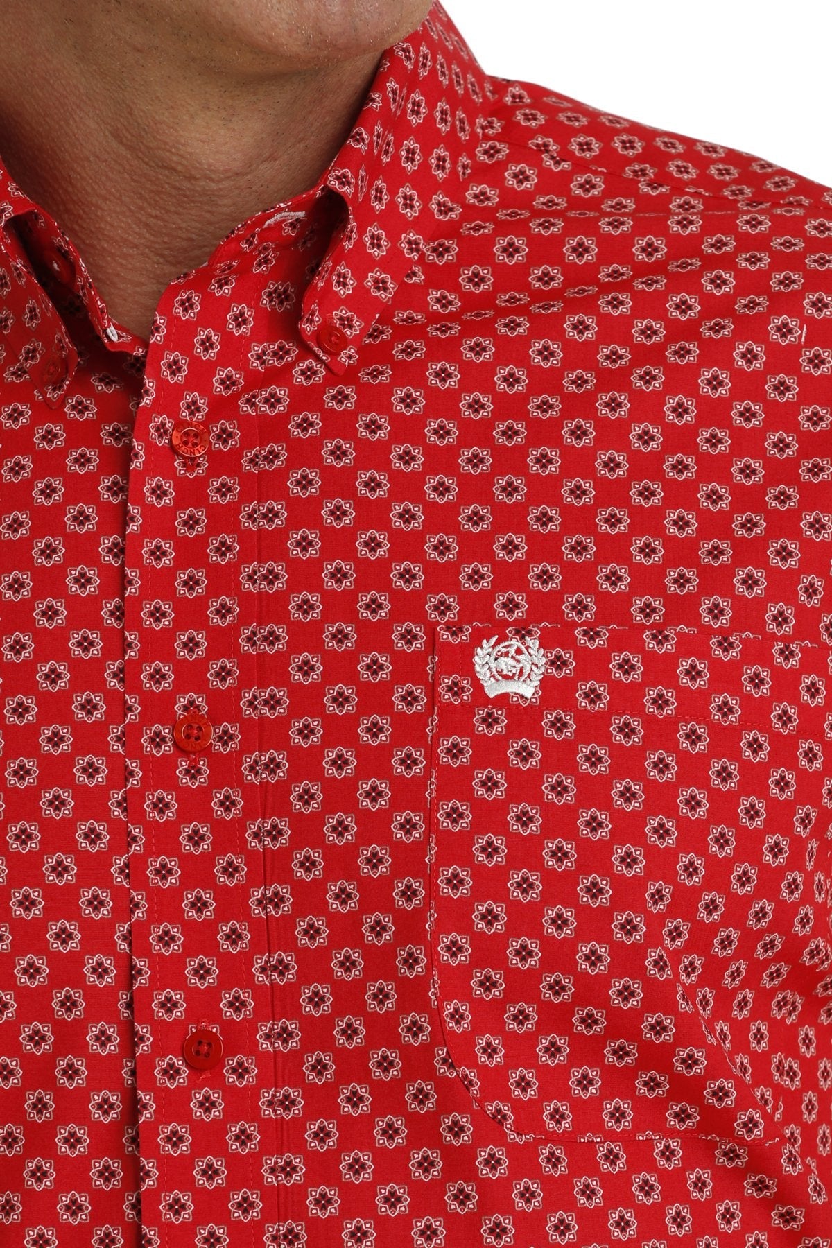 Cinch S/S Button Down [red]