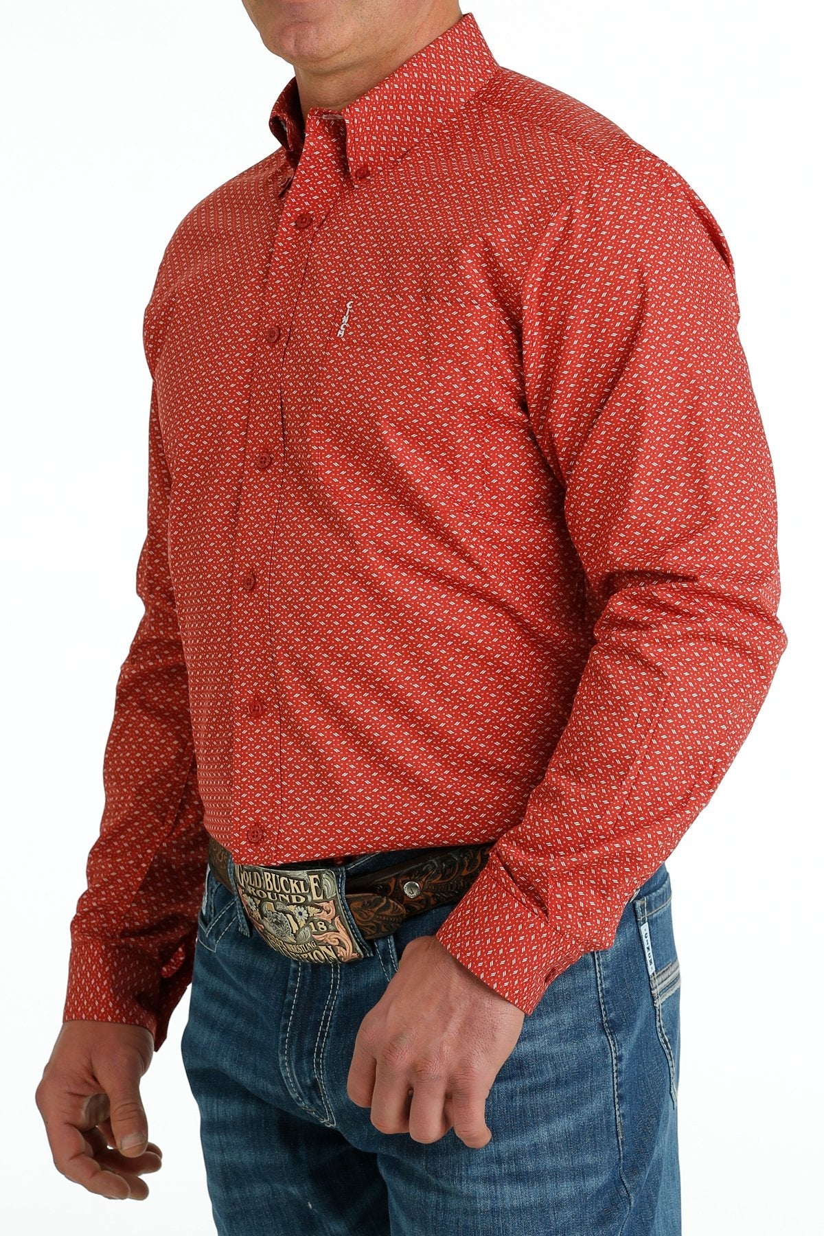 Cinch Modern Button Down [red]