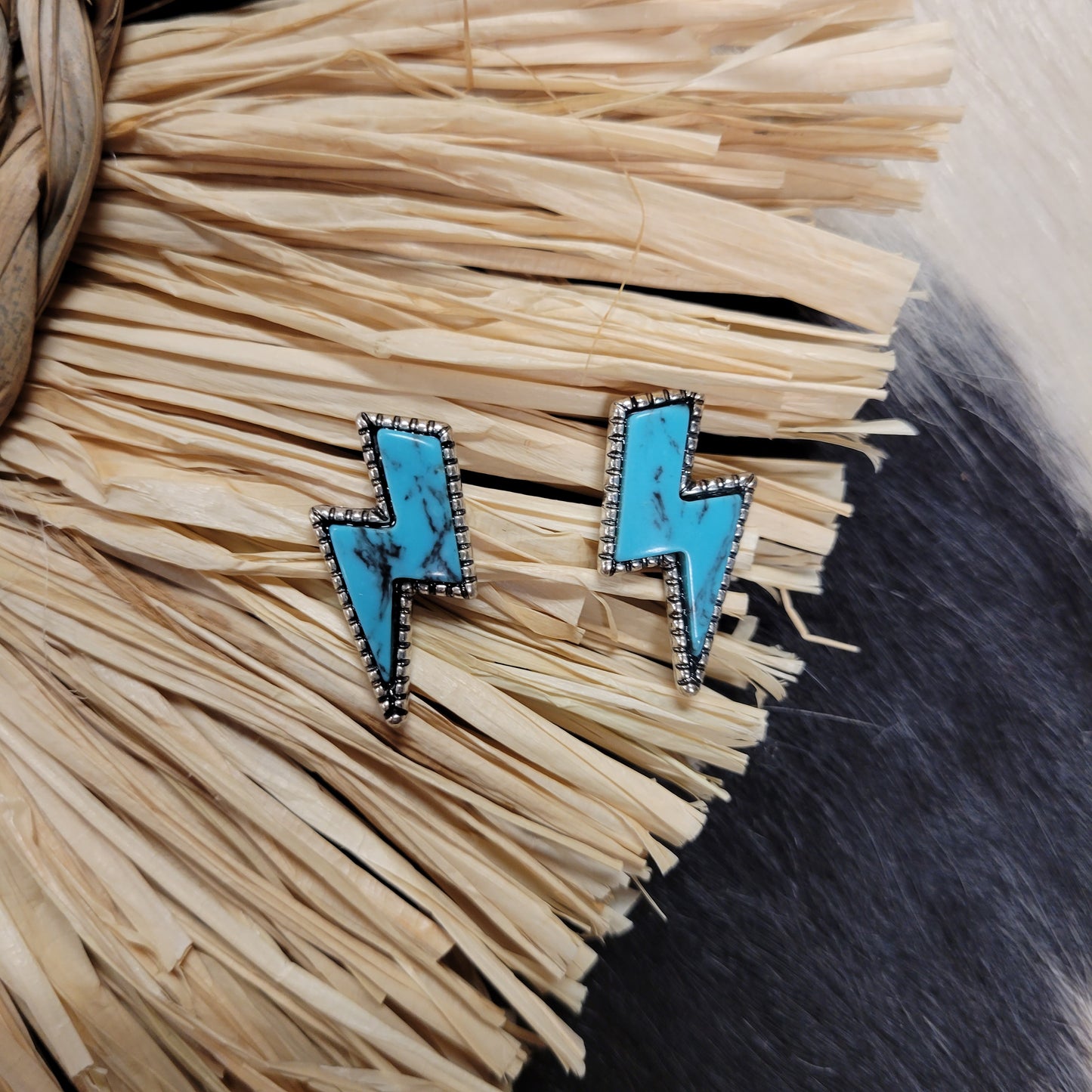 Thunderbolt Earrings [turquoise]