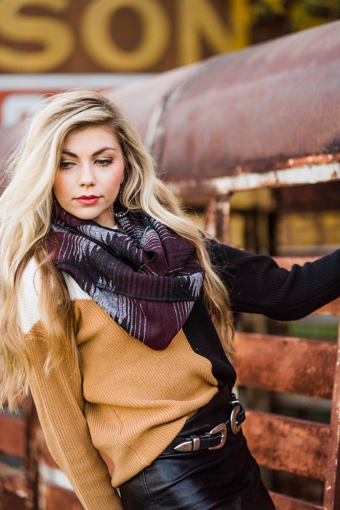 Burgundy Infinity Scarf