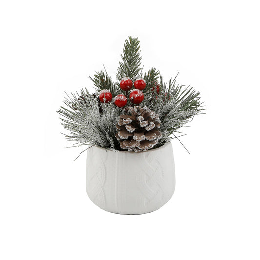 Arrangement floral de pull de Noël